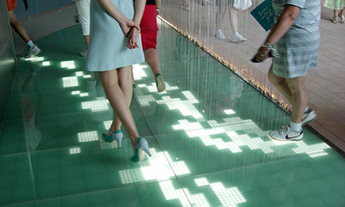 Suelo con decoracin led