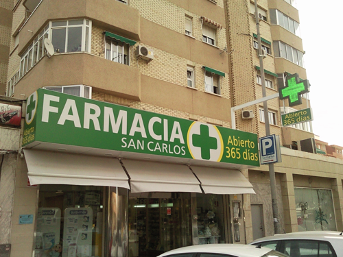 Marquesina de farmacia