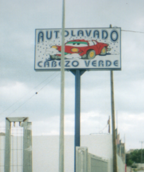 Monoposte auto lavado